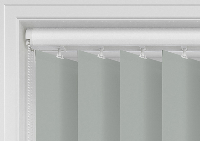 Trinity (FR Blackout), Heron Grey - Vertical Blind - Image 12